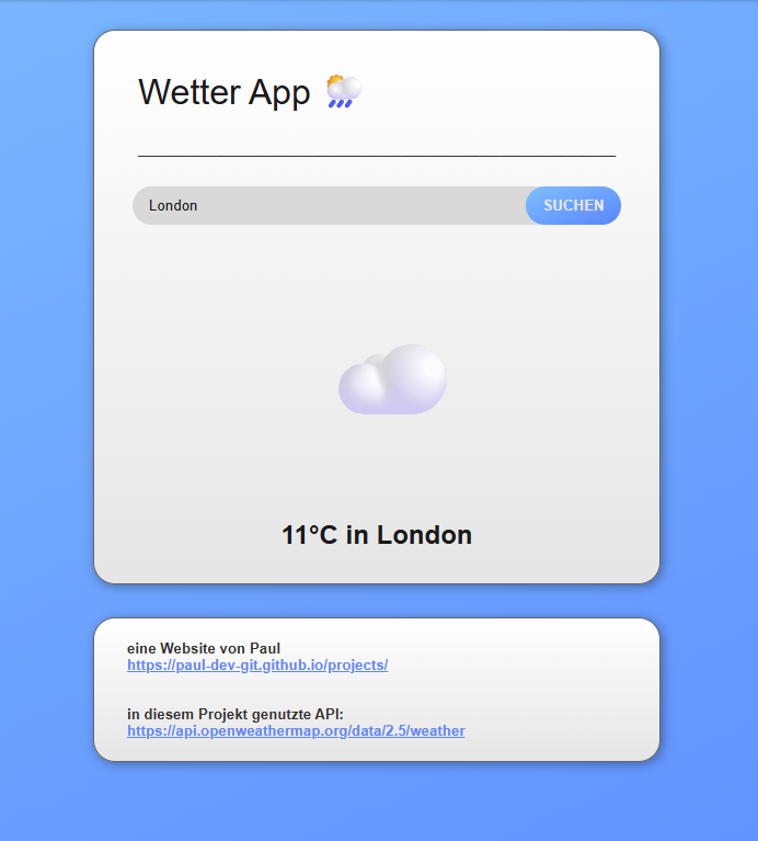 Vorschaubild meiner Wetter Seite.